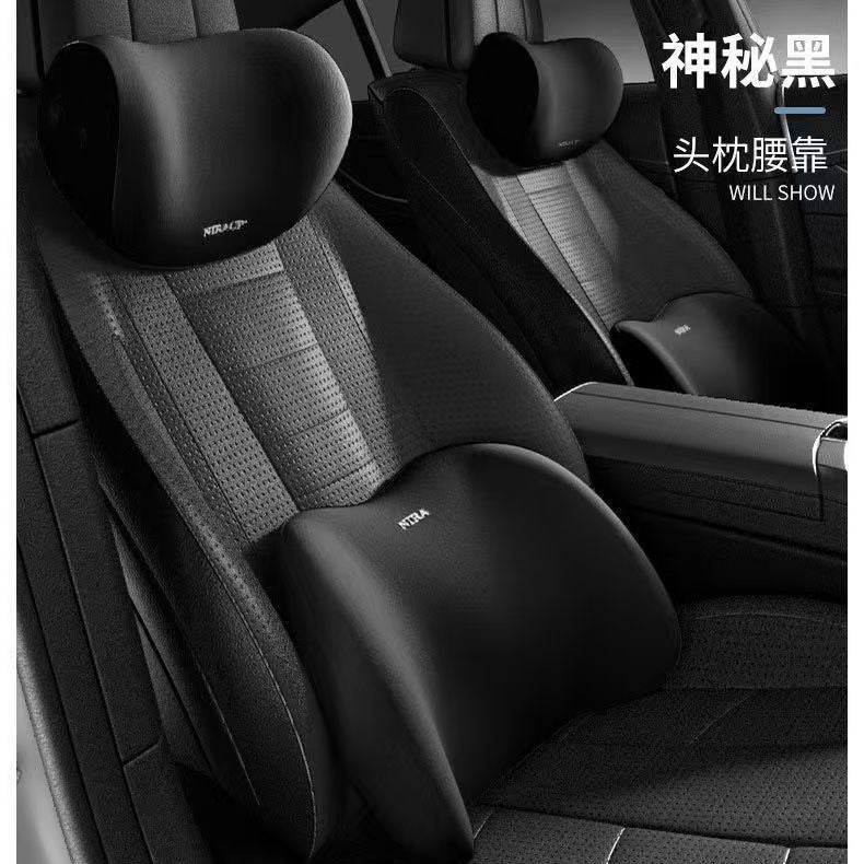 Car Headrest Neck Pillow Lumbar Pillow Car Pillow Car Neck Pillow Memory Seat Backrest Waist Suit Cushion - Image 3